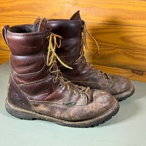 Georgia Boots Mens 10W Steel Toe Waterproof Logger Full Grain Leather G101